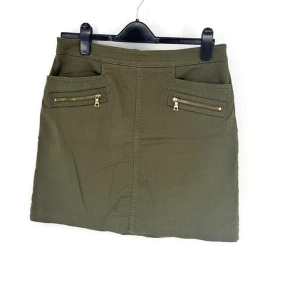 Ann Taylor loft military green mini skirt size 8 - Picture 1 of 5